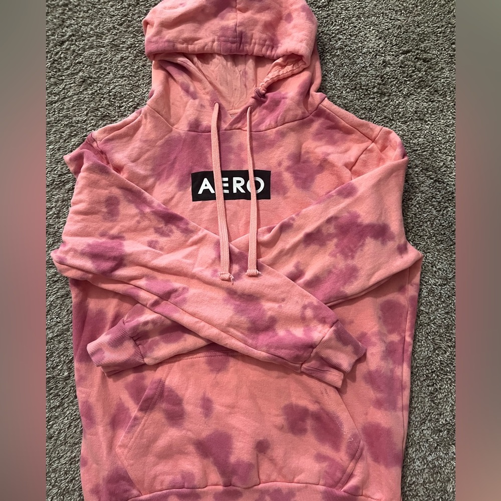 Pink tie dye hoodie!